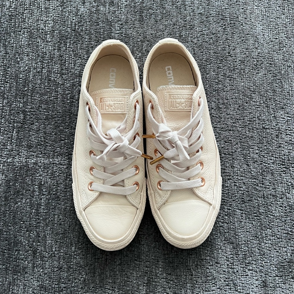 Converse - off white and rose gold